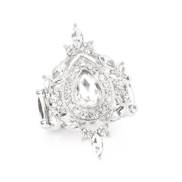 Mega Stardom White Stretchy Ring Spring Collection - Picture 2 of 3